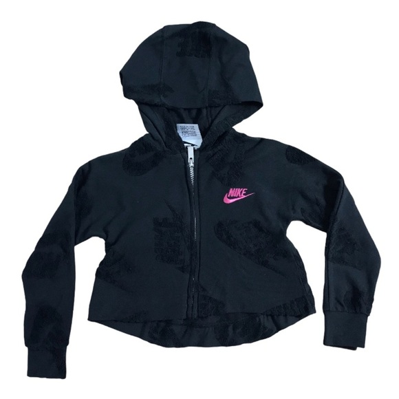 NWT Nike Girls Black Futura Full Zip Hoodie - Picture 6 of 12